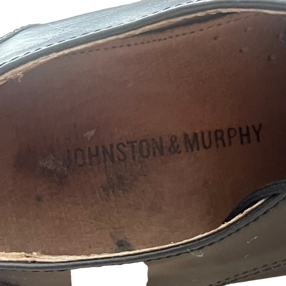 Johnston Murphy Mens Size9 Shoes Black Leather Plain Toe Oxford Dress Casual main image 4